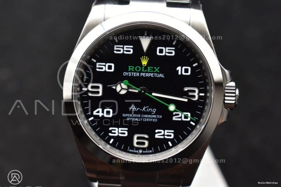 126900 Black 1:1 Air-King Steel on Best 904L VS Bracelet VSF SS 509 Edition SmoothTexture Dial 0410